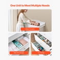 thumbnail image 4 of KFFKFF Modern Baby Changing Table Dresser with 3 Storage Drawers, Multi-Functional Organizer for Nursery and Children's Room, White, 4 of 9