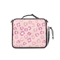 thumbnail image 3 of Pink Leopard Print Insulated Lunch Bag with Shoulder Strap and Bottle Holder,Bento School Lunch Bag Box,11x9.5x3.5 Inches, 3 of 5