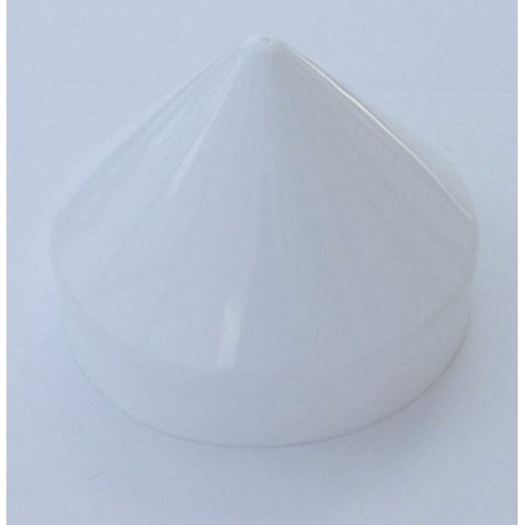 10.5" White Cone Dock Piling Cap / Piling Cover From 6" to 13" - White 10.5 inch Piling Cap