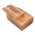 thumbnail image 3 of Wood Jewelry Storage Box Household Sundries Storage Case Rectangular Shape Rustic Style Adult Use Home 4.3×3×1.5in 1Pack, 3 of 5