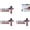 3PCS, variant on BARMOTU Blessed Jesus Edition Cross Emblem Metal Badge, 3D Raised Letter Chrome Christian Car Emblem with American Flag Design, Heavy Duty Metal Cross Badge for SUV RV Truck