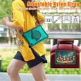 thumbnail image 6 of Case for Samsung Galaxy Tab A11+ 2025/ Galaxy Tab A9+ 2023 Handle Protective Cover 360 Rotating Ring Stand, Shockproof Dropproof Case for Kids Kickstand & Pencil Holder & Shoulder Strap,Dark Green, 6 of 10