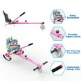 thumbnail image 3 of HOVERMAX Hoverboard Go Kart, Seat Attachment with Adjustable Frame Length for 6.5" 8" 10" Suitable for Kids and Adults, Combo Pink, 3 of 7