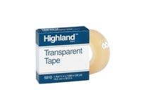Highland 5910 Transparent Tape, 0.50 x 36 Yards