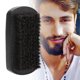 thumbnail image 1 of Cepillo de limpieza de barba, cepillo de bigote negro ovalado para hombres, cepillo para bigote construido para durar, 1 of 11