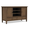 thumbnail image 2 of Simpli Home Simpli Home Warm Shaker 47 inch Wide Solid Wood Transitional TV Stand in Rustic Natural Aged Brown For TVs up to 50 inches, 2 of 12