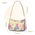 thumbnail image 3 of FORMRS Womens Shoulder Bag with Chain Strap Clutch Purse Cute Tote Handbag, Neon Skates, 3 of 7