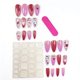 thumbnail image 2 of 24 uñas postizas con diseño de corazones rojos para San Valentín, para usar, para usar, parches para uñas., 2 of 6