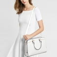 thumbnail image 2 of Dasein Women's PU Leather Handbag, Buffalo-White, 2 of 6