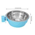 thumbnail image 4 of Gamelle suspendue en acier inoxydable pour chiens et chats (bleu), 4 of 4
