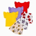 thumbnail image 5 of Toddler Girls Clothes 6 9 12 18 24 Months 2T 3T Summer Outfits Baby Kids Short Sleeve T-Shirt Tops & Camouflage Shorts Sets Kaprioy Toddler Girl Clothes, 5 of 6