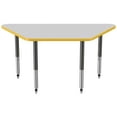 thumbnail image 5 of ECR4Kids 30in x 60in Trapezoid Premium Thermo-Fused Adjustable Activity Table Grey/Yellow/Black - Super Leg, 5 of 8