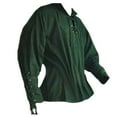 thumbnail image 1 of Camisa medieval vintage de manga larga para hombre: poliéster, para el día a día/estar por casa, diseño moderno, tallas M-XXXL, 1 of 6