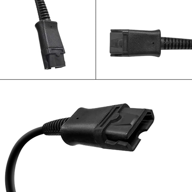 pitrice QD Adapter Cable Call Center Headset with Good Craftsmanship Practical Headphone Accessory Interface Replacement Sound Equipment