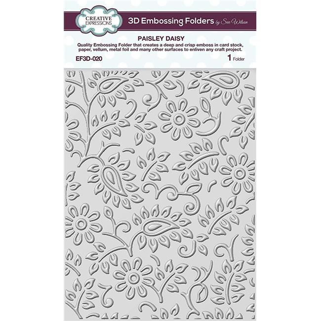Creative Expressions EF3D020 3D Embossing Folder Paisley Daisy