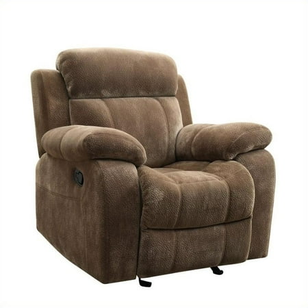 - Bowery Hill Motion Recliner Chair in Padded Velvet
