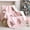 Pink Gingerbread, variant on Pink Blanket - Christmas Fluffy Blanket with Gingerbread and Snowflake Pattern - Reversible Sherpa Fleece Soft Blanket - Cozy Lightweight Blanket for Couch Bed Sofa, 50x60 Inches