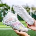 thumbnail image 6 of Kids Soccer Shoes Boys Girls Football Trainning Shoes Youth Firm Ground Athletic Turf Shoes Outdoor Professional Soccer Shoes Sneakers, 6 of 14