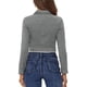 thumbnail image 3 of CHAQUETA MOTERA CORTA DE SUEDE FALSO CON CUELLO CAÍDO PARA MUJERES INSPIRE CHIC M GRIS, 3 of 6