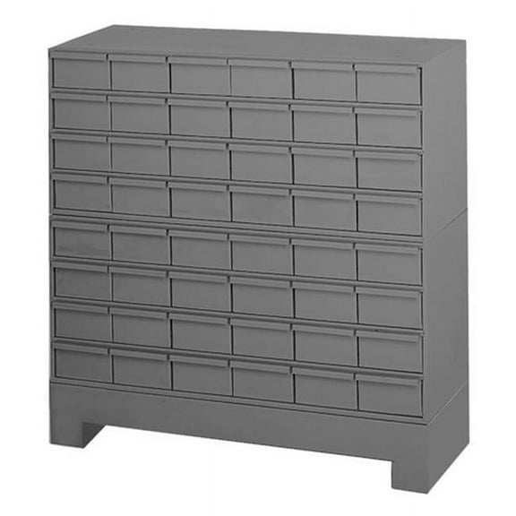 Durham 017-95 12.25 in. Steel 48 Drawer Cabinet for Small Part Storage, Gray