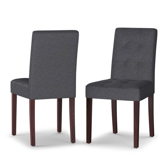 Simpli Home Andover Parson Dining Chair (Set of 2) in Slate Grey