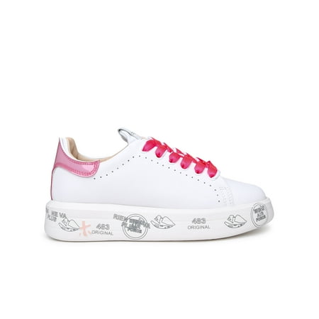 

Premiata Woman White Leather Blend Sneakers