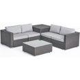 thumbnail image 1 of Santa Rosa 4 Seater Wicker Sofa Set Cushions Gray/Sunbrella Canvas Granite, 1 of 7