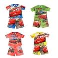 thumbnail image 2 of Disney Car McQueen, nuevos conjuntos para niños, camiseta de manga corta de verano para bebés, pantalones cortos, pijamas, trajes, ropa de algodón para niños Suit6T Gao Jinjia LED, 2 of 2