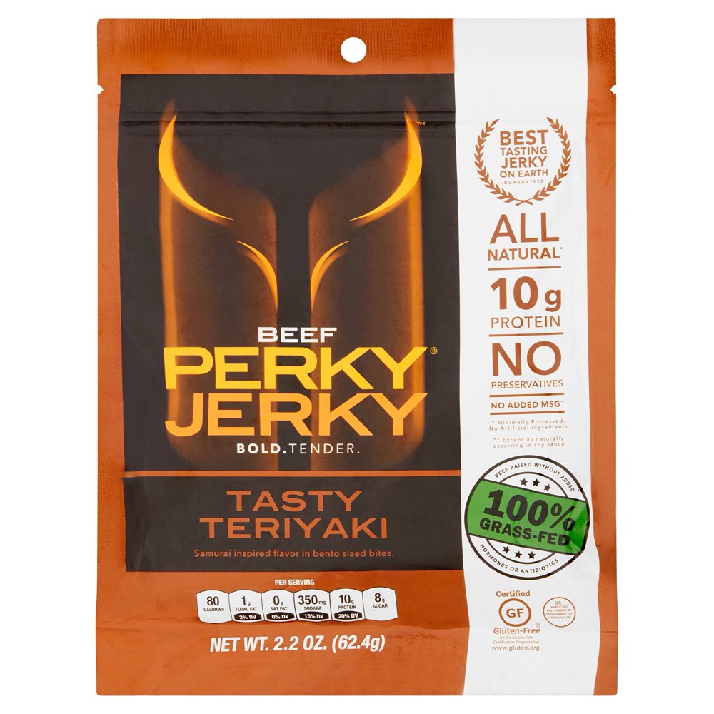Perky Jerky Jerky Grs Fd Beef Teriyaki,2.2 Oz (Pack Of 12) Walmart