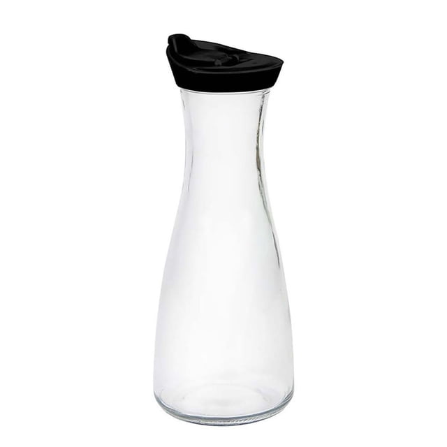 Jarra de vidrio con tapa 900 ml Good & Good JV97217-NEGRO