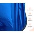 thumbnail image 3 of SGI Bedding 600 TC Egyptian Cotton Bed Sheet Set - Family King Size Sheets 600 Count Sheets Soft, Durable Sheets Cotton Sheets in 600 TC 15" Deep, Royal Blue Solid, 3 of 8