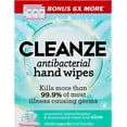 thumbnail image 3 of Cleanze Antibacterial Hand Wipes -6x100ct individual packs, 3 of 5