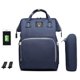 thumbnail image 1 of Bolsas de pañales para mamás, bolsa de pañales USB para el cuidado del bebé, mochila de mamá de gran capacidad, bolsa húmeda de maternidad, bolsa impermeable para bebé embarazada, 1 of 4