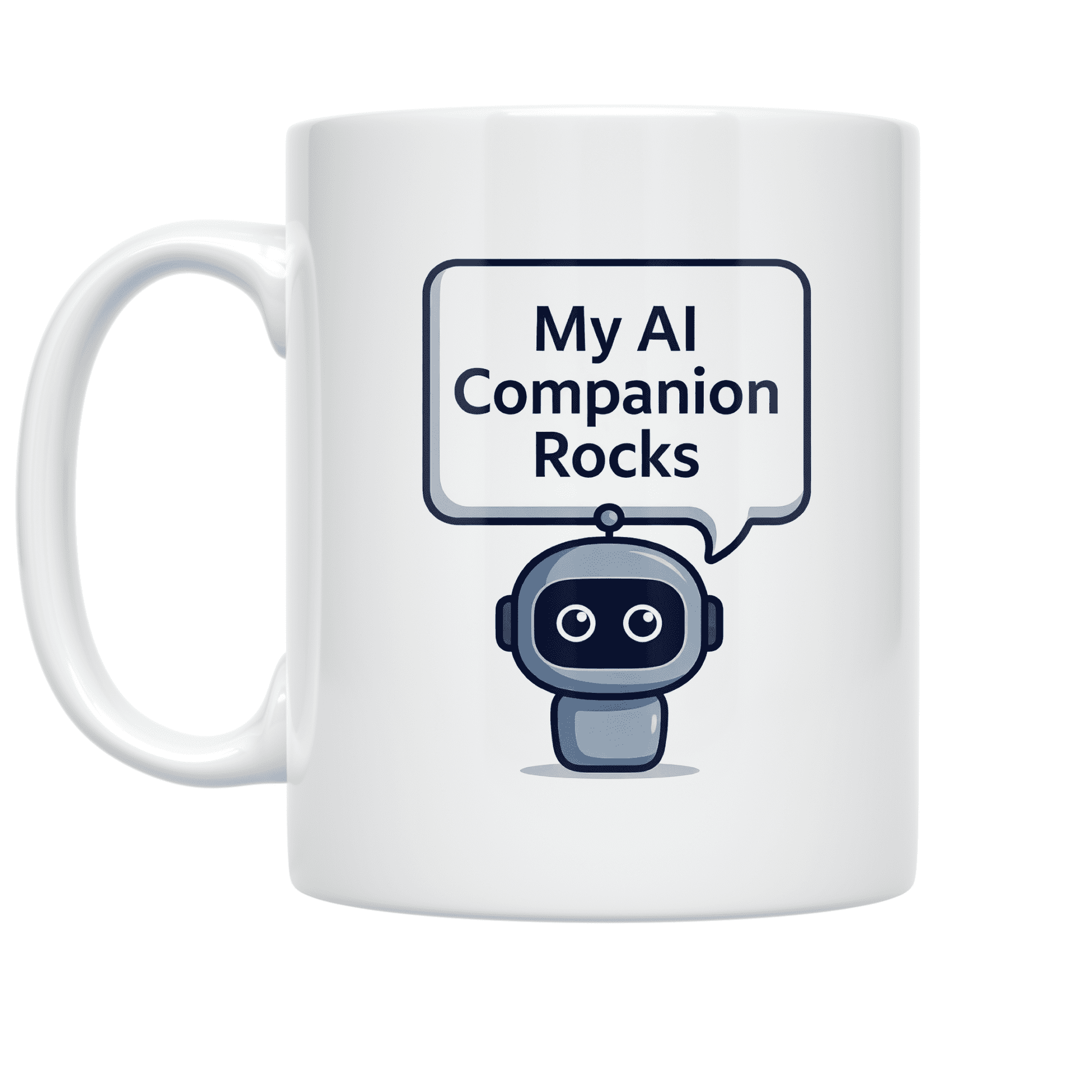 My AI Companion Rocks - Tech Enthusiast - 11 oz Ceramic Coffee Mug