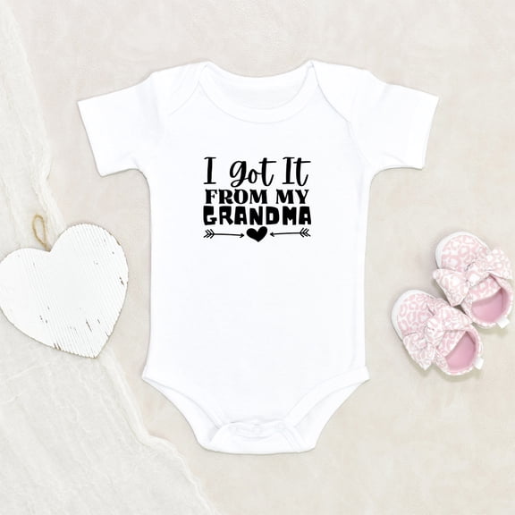 Newbabywishes - Cute Got it from my Grandma Baby Clothes for Boys and Girls - Newborn Baby Clothes