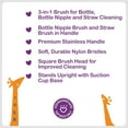 thumbnail image 6 of Parent's Choice Brush Breaks Long Handle Stainless Bottle Brush Cleaning Kit with Bottle Brush, Straw Brush, Nipple Brush, 2.63 in, Gray, 1 Piece, 6 of 10
