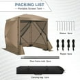 thumbnail image 5 of SANOPY Pop up Gazebo 6.5'x6.5' Gazebo Canopy Tent with Netting & Sidewalls for Outdoor with Carrying Bag, Khaki, 5 of 9