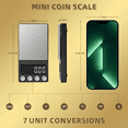 thumbnail image 6 of KIYODEISI Digital Coin Scale 0.01g Accuracy, Jewelers, Pawn Shops, Coin Collectors, Gold & Silver, 500g Capacity Gram Scale, Pocket Size Electronic Smart Scale with Calibration Weight, 6 of 8