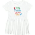 thumbnail image 3 of Inktastic My Nannie Loves Me Girls Baby Dress, 3 of 5
