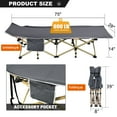 thumbnail image 3 of MOPHOTO Folding Camping Cot for Adults, Portable Folding Bed with Carry Bags for Outdoor Travel Camp Beach Vacation, 3 of 6