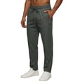 thumbnail image 3 of GrmtClth Sweatpants for Men Comfy Fit Stretch Waistband Lightweight Outdoor Hiking Travel Running Casual Athletic Trousers Army Green S, 3 of 7