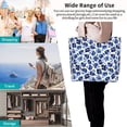 thumbnail image 4 of Yiaed Blue Ink Flowers Print Handbag for Women Tote Purse Shoulder Bag Large Fashion Hobo Purse Handbag Shopping Tote, 4 of 5