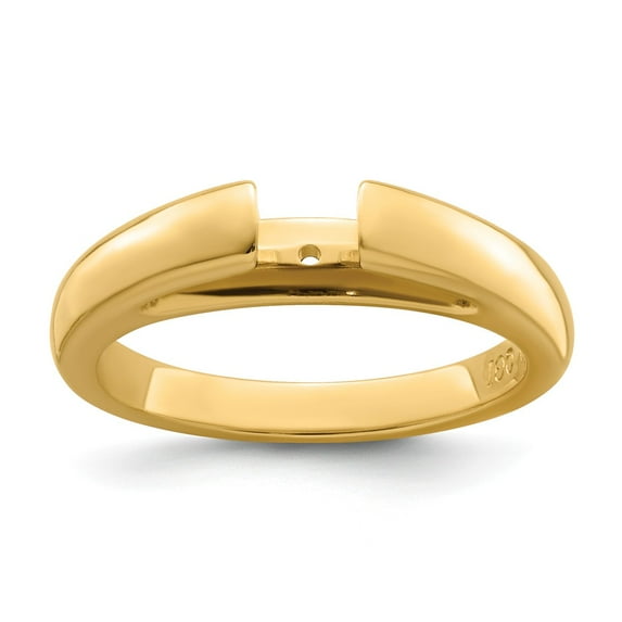 FB Jewels 14K Yellow Goldy Comfort Fit Airline Shank