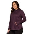 thumbnail image 3 of RBX Active Plus Size Women's Super Soft Lightweight Hoodie Tunic With Pocket, 3 of 5