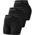 thumbnail image 1 of Roadbox Compression Shorts Women 3" Volleyball Shorts with Pockets Cool Dry for Running Workout Yoga Cycling Swimming Dance, 1 of 5