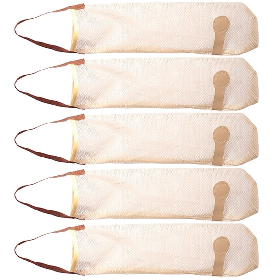 NIAIZEK 5Pcs Hanging Mesh Onion Bags Breathable Reusable Produce Storage Bags