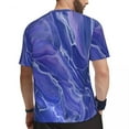 thumbnail image 3 of T Shirt For Men Gym T-Shirt For Male Lavender Blue Marble Trendy Cool Fantasy Violet Abstraction Sum, 3 of 7
