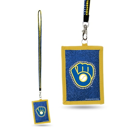 Milwaukee Brewers MLB Lanyard with Nylon Wallet