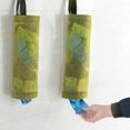 thumbnail image 5 of Dispensador de bolsas de basura para cocina, organizador plegable de malla colgante, bolsa de almacenamiento de basura, 3 uds. (amarillo), 5 of 5