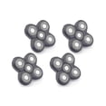 thumbnail image 1 of 2025 4 Pcs Tête de Rasoir compatible Rasoir Électrique 5 Coupeurs Tête Flottante Étanche Acier Inoxydable Cadeau, 1 of 5